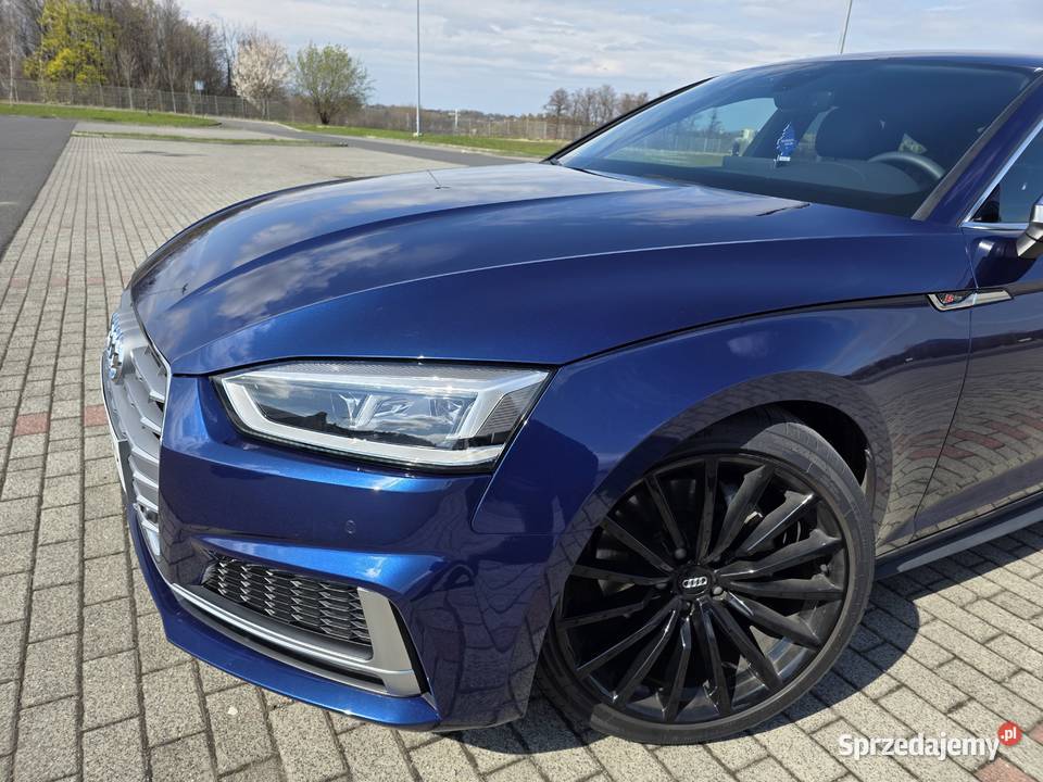 Audi A5 F5 Sportback B9 Quattro Sline 2017 30TDI niebieski Bielsko-Biała
