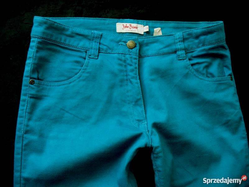 SPODNIE JEANS DŻINS DAMSKIE RURKI 38 M biodra 98 Bez wzoru Siedlce