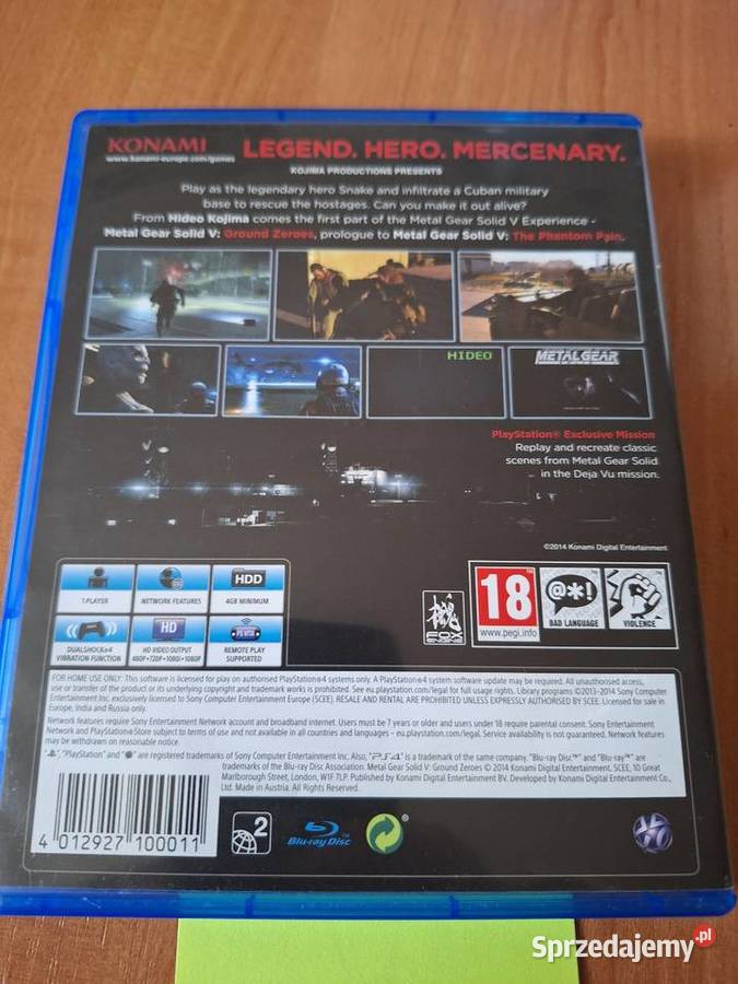 Metal Gear Solid Gry komputerowe i konsolowe Grudziądz