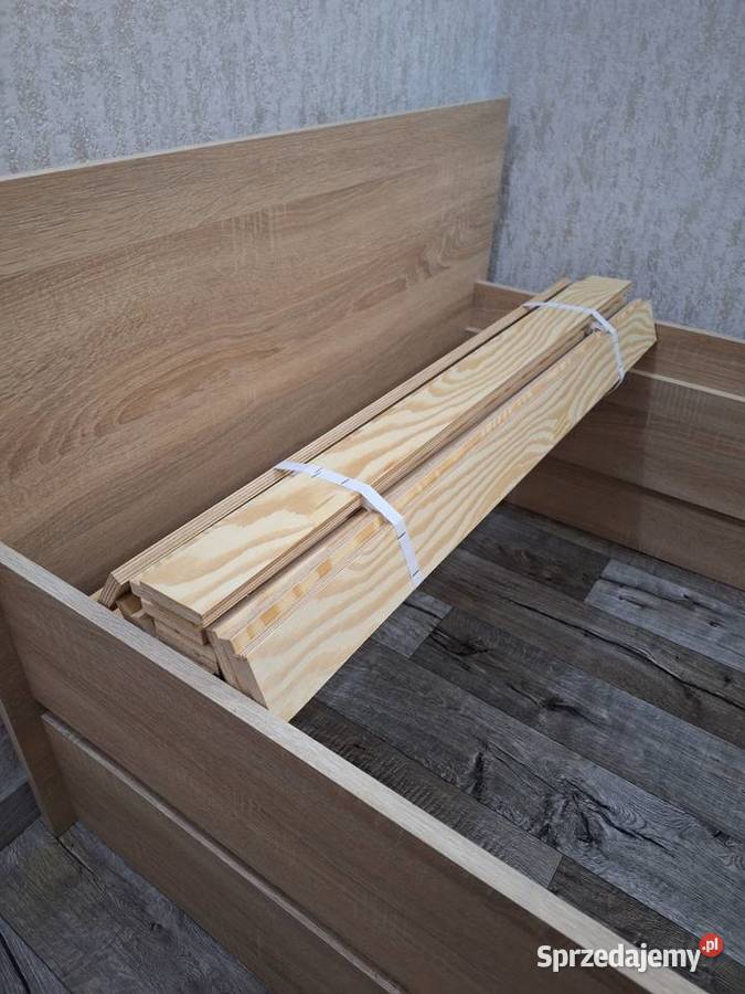 Łóżko z materacem 90X200 dąb sonoma kujawsko-pomorskie Nakło nad Notecią