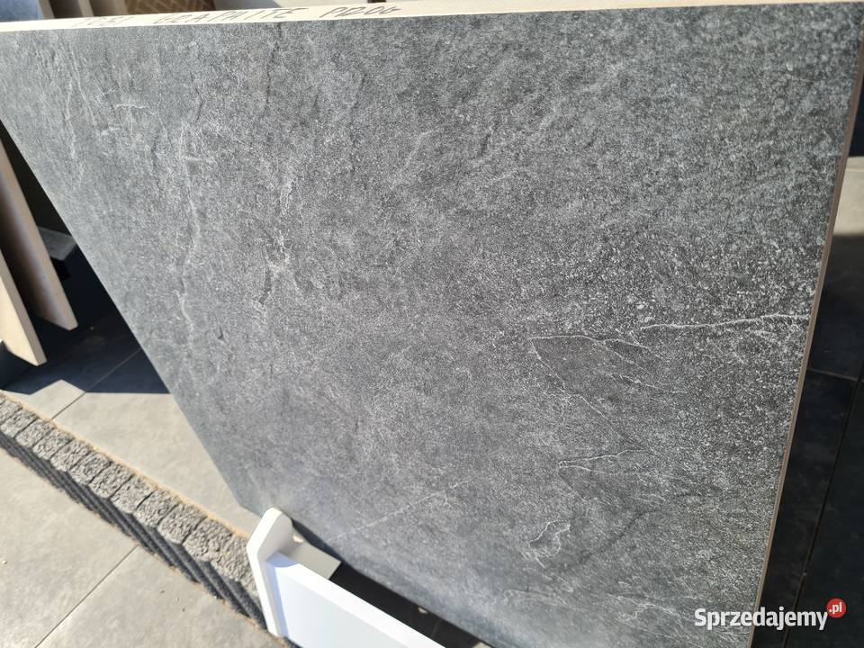 PŁYTKA gres TOBI GRAPHITE 60X60X2 TARASOWE grube Płytki podłogowe łódzkie Opoczno