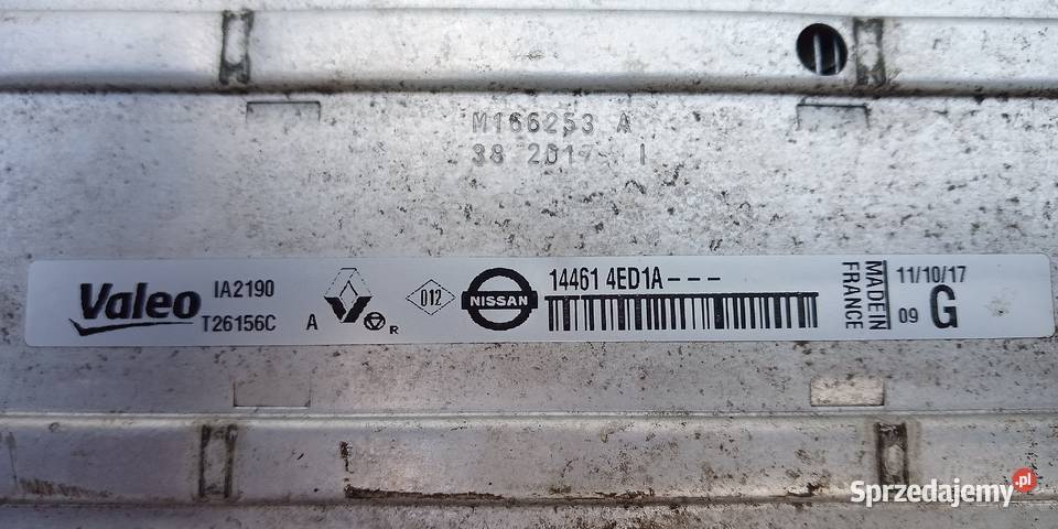 Intercooler RENAULT KANGOO III NISSAN QASHQAI Krzeszowice