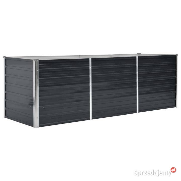 vidaXL Podwyższona donica antracyt 240x80x77 Donice
