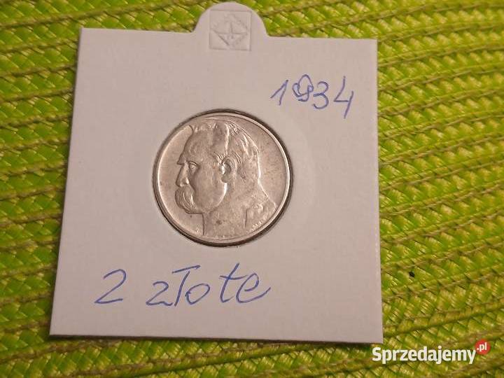 moneta srebrna polska 2 złote z 1934r Łomża