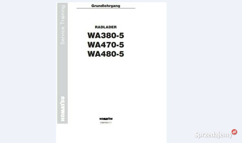Komatsu WA 4805 4705 3805H WA3806 instrukcja Kielce