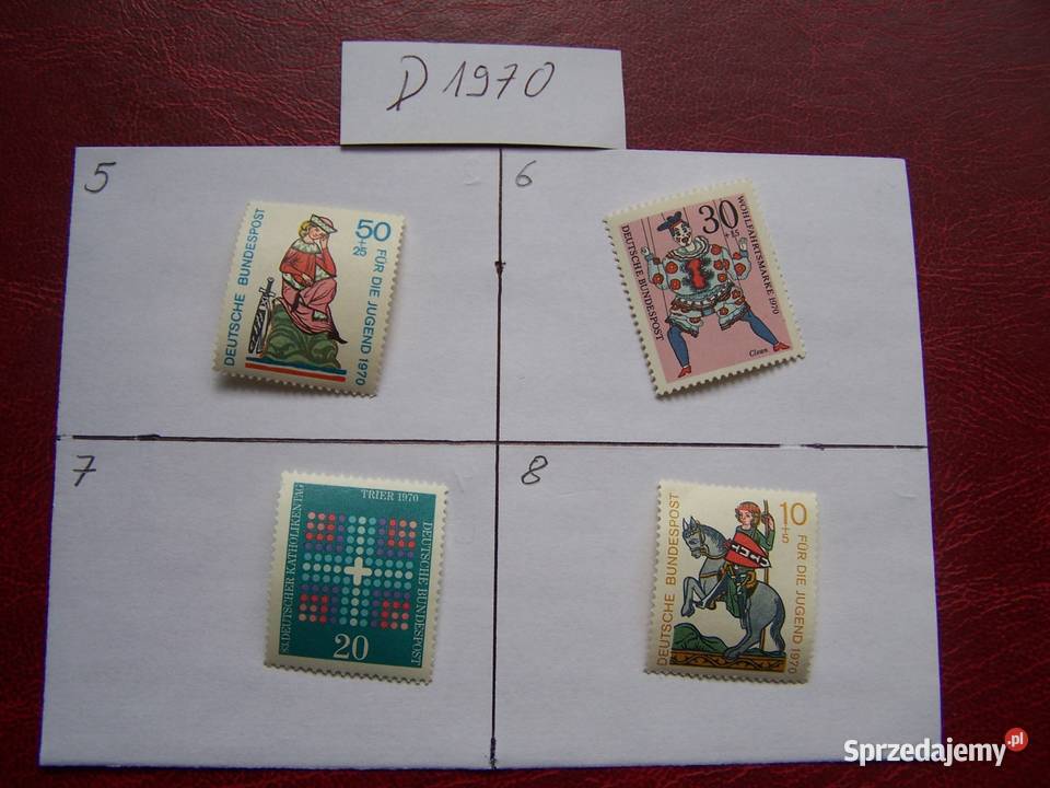 Niemcy 1970 MNH Znaczki z roczników WYBIERAJ śląskie Tychy