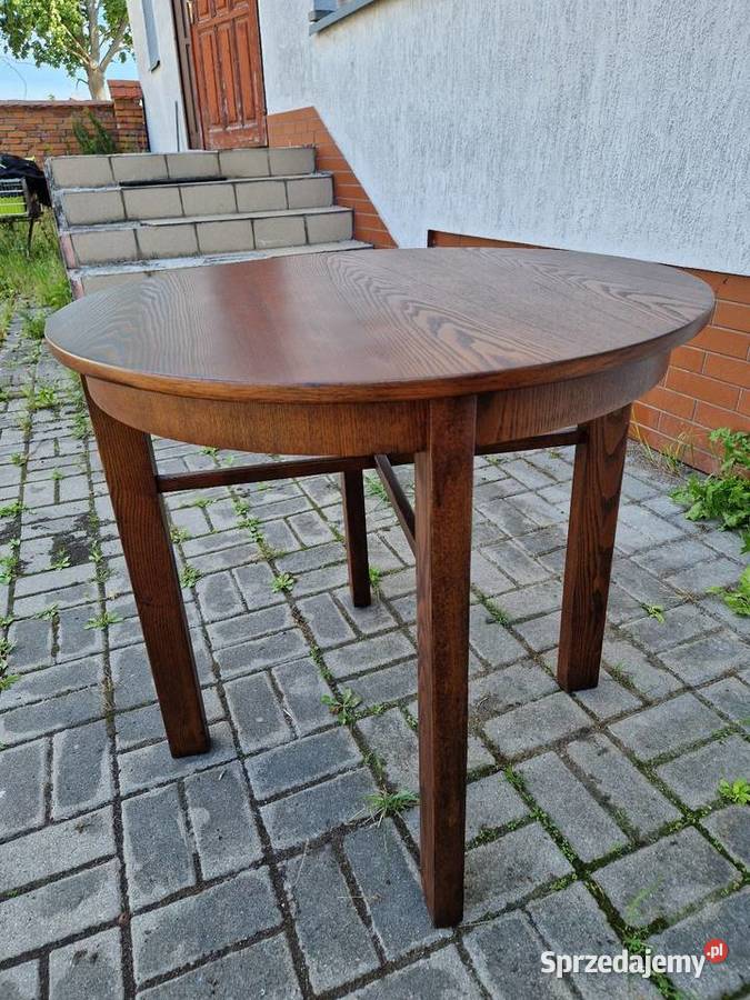 Stary stół dębowy Odnowiony