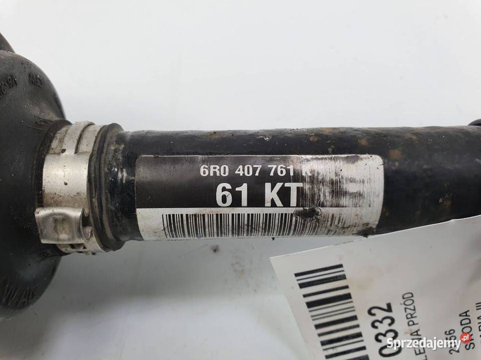 PÓŁOŚ LEWA PRZÓD SKODA FABIA III 6R0407761K Lipno