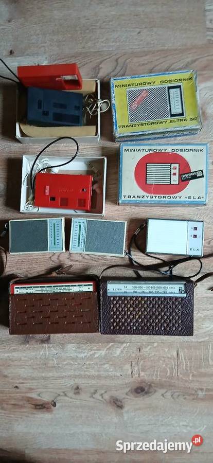 Stare radio tranzystorowe z czasów PRL u Sprawne Kraków