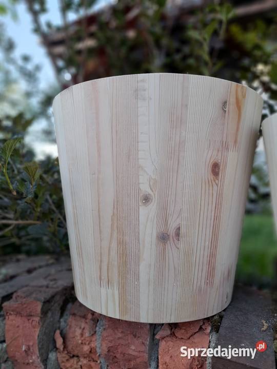 Donica drewniana sosnowa DUŻA donica ogrodowa Architektura ogrodowa śląskie Kalety sprzedam