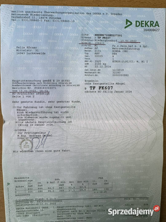 Honda CRV ESP zachodniopomorskie Szczecin