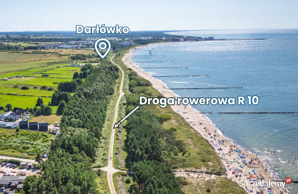 Działka z widokiem na morze i jezioro 38m zachodniopomorskie Darłowo