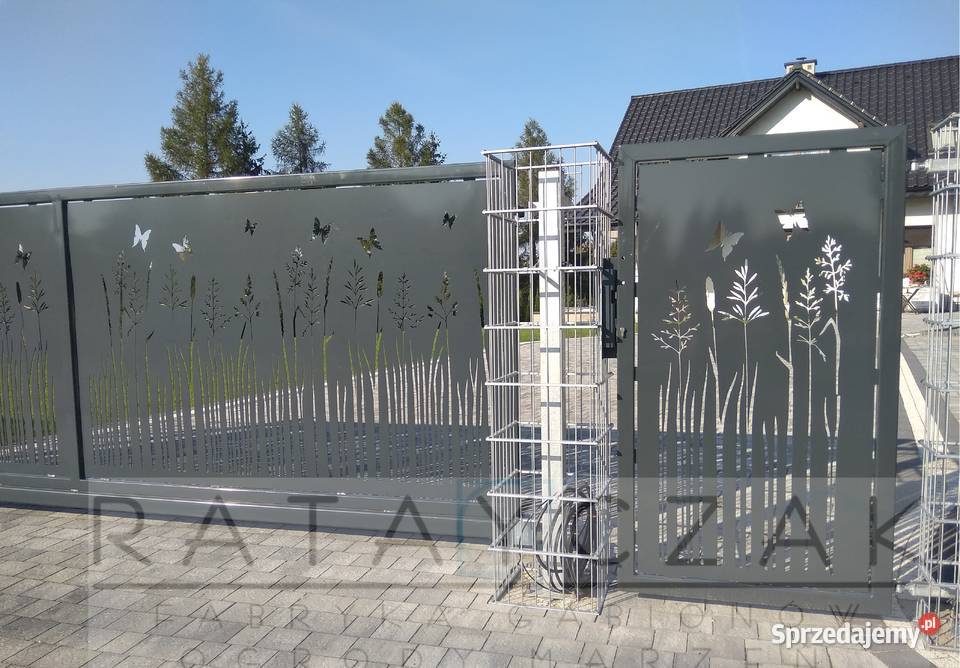 Nowoczesna furtka wycinana plazmą CNC według Żnin