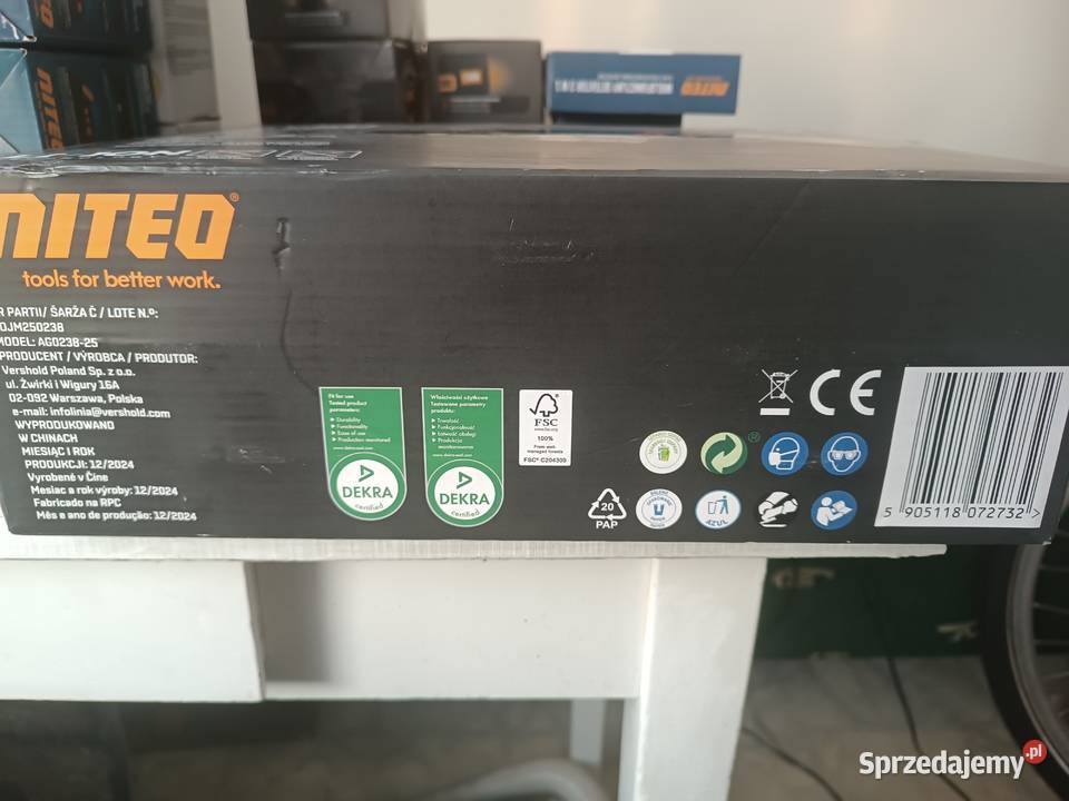 Szlifierka kątowa NITEO TOOLS 20V Mobilność i sprzedam