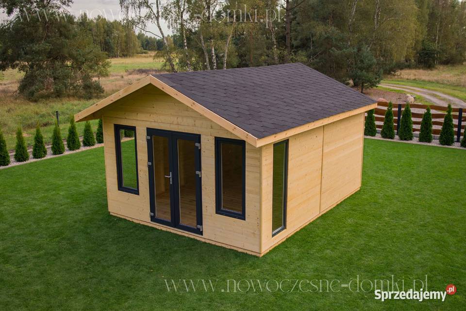 Drewniany domek ogrodowy Leon 2 wym 4x4m Domki narzędziowe Olsztyn