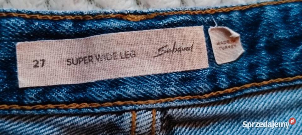 Spodnie wide leg marki subdued Bez wzoru Ząbkowice Śląskie