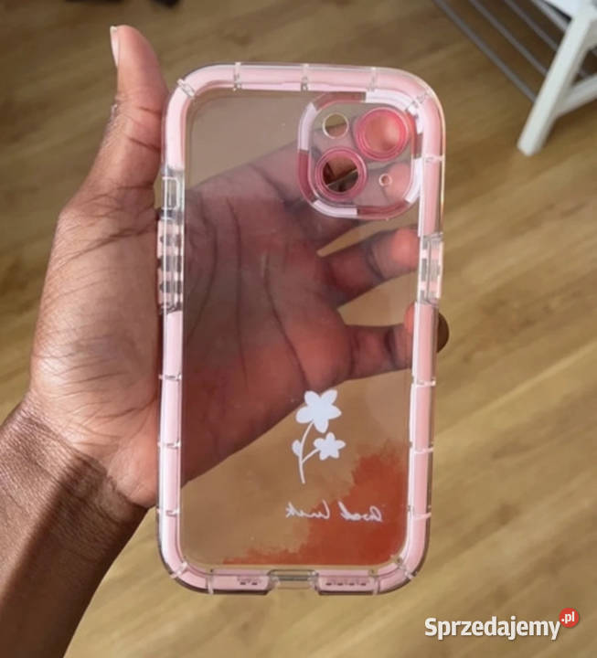 Pink tinted transparent iPhone 13 case Etui sprzedam