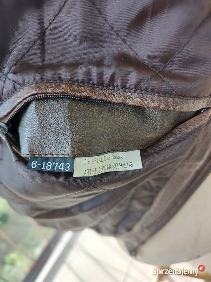 Kamizelka skórzana męska rozmiar 54 Olecko