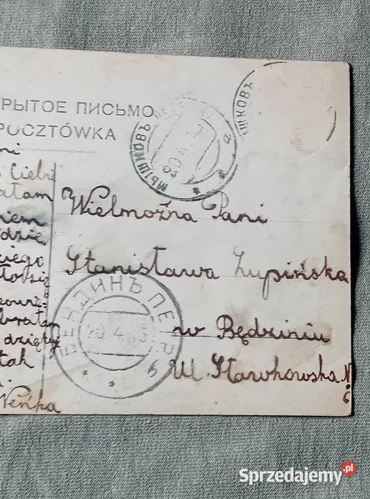 Pocztówka Kaulbach Ciekawa powiastka 1913 r Pocztówki i karty telefoniczne Koźminek sprzedam