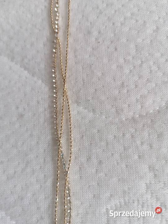 Kolczyki i potrójny łańcuszek Gdańsk