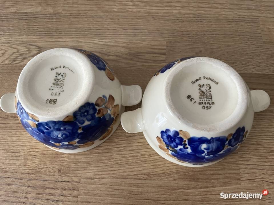 Włocławek fajansowa bulionówka PRL Pruszcz Gdański