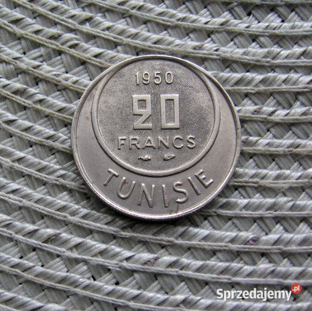Tunezja Francuska 20 Frank 1950r Kalisz
