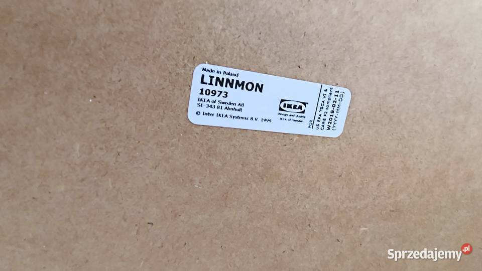 Blat IKEA LINNMON 150x75 Czarnoniebieski nogi Warszawa