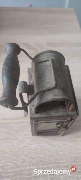 Ładna stara lampa kolejowa sygnowana mazowieckie Warszawa