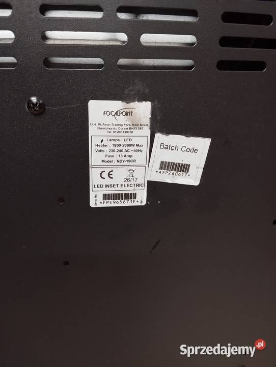 Kominek elektryczny LED Łask