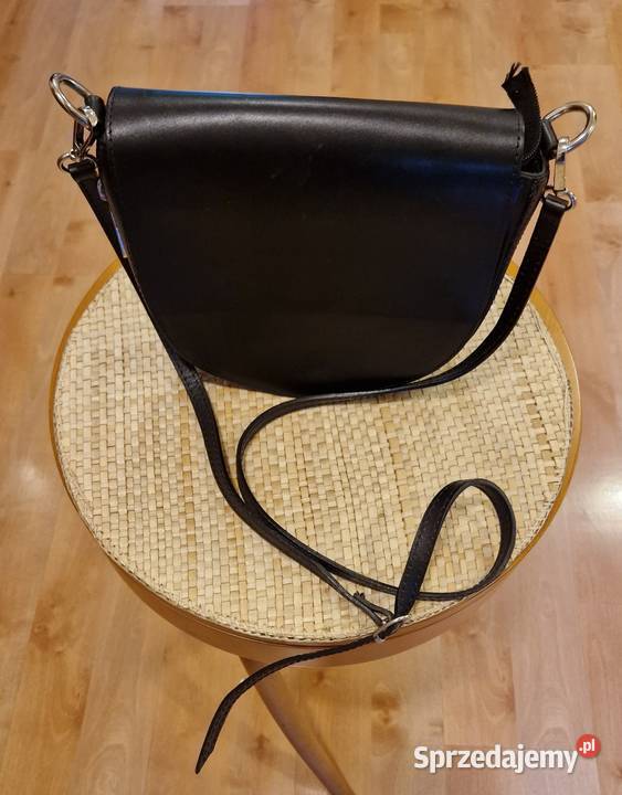 Mała ale pakowna TOREBKA skórzana czarna prawie Lublin