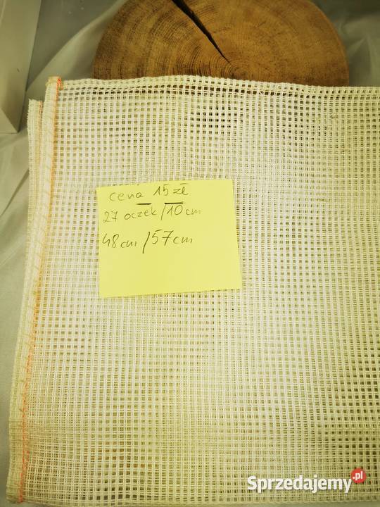 Kanwa do haftu w kuponachróżna wielkość rodzaj Wiśniowa sprzedam