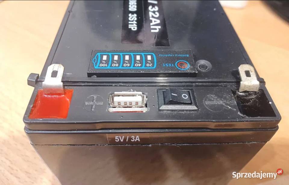 Akumulator 12V32Ah 18650 Liion 3s11p USB 5V3A Katowice sprzedam