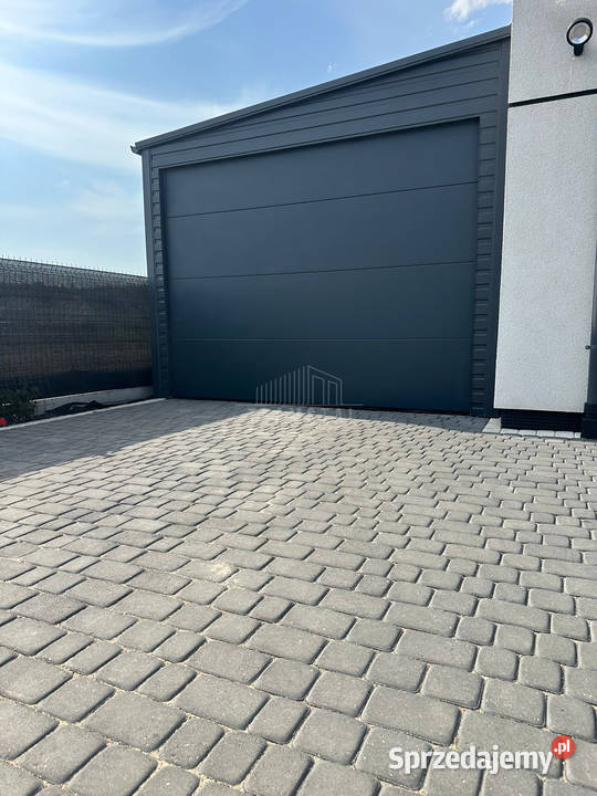 Garaż Blaszany 4x6m Brama Segmentowa Antracyt Pabianice