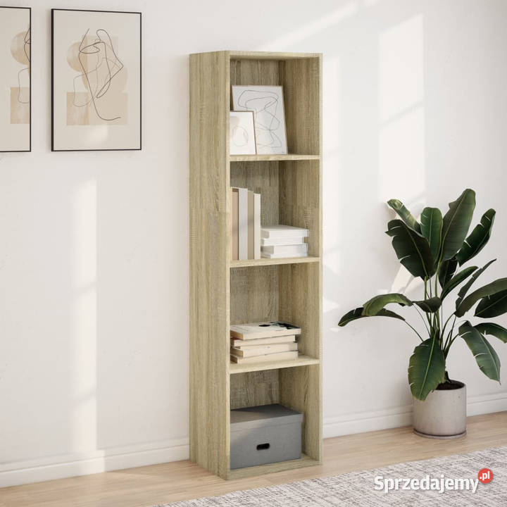 Regał na książki dąb sonoma 40x30x152 WM857878 mazowieckie