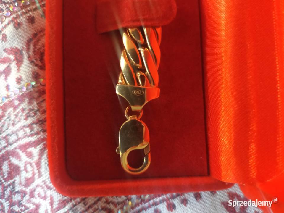 Bransoletka złoto 18k próba 750 21 1809g złoto wielkopolskie Poznań