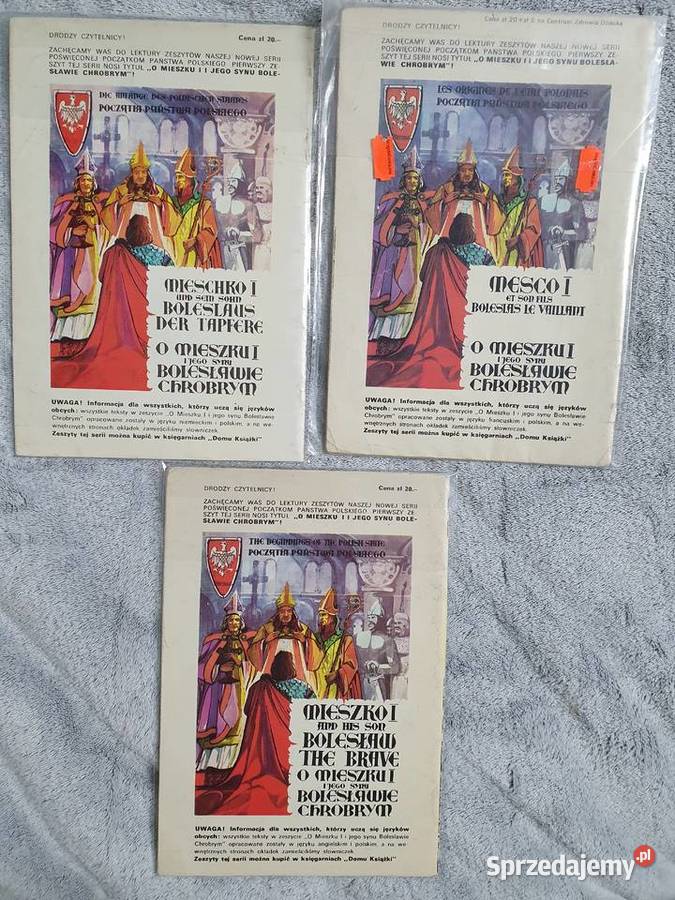 O pIaście Kołodzieju zestaw 3 komiksów różne Gdynia