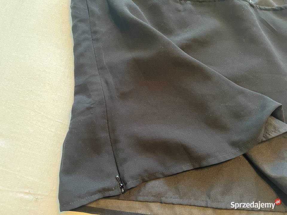 Koktajlowa bluzka na ramiączkach z koralikowym śląskie