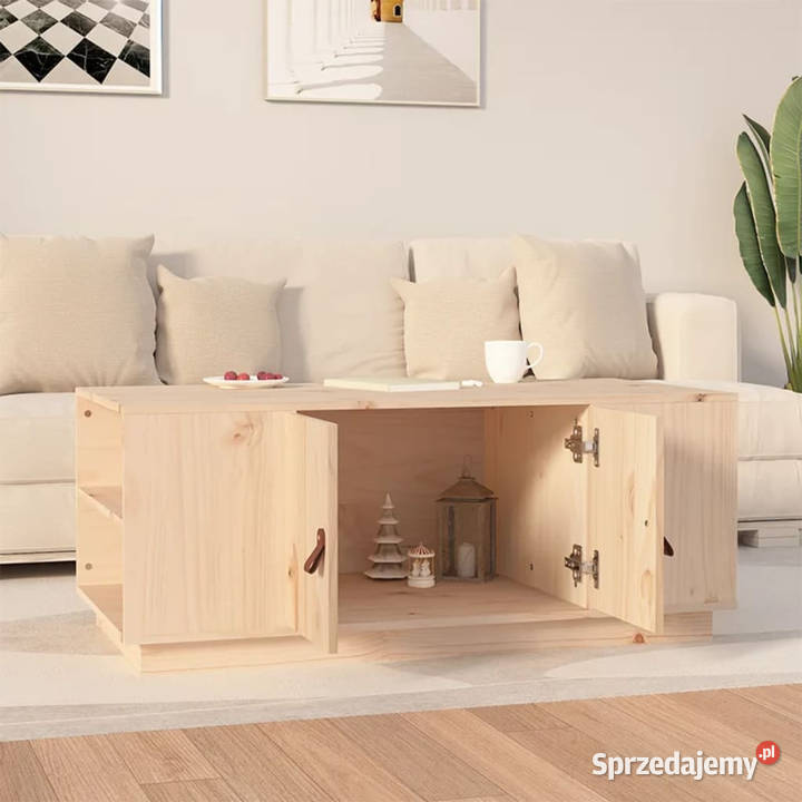 Stolik kawowy 100x50x41 lite drewno sosnowe Warszawa