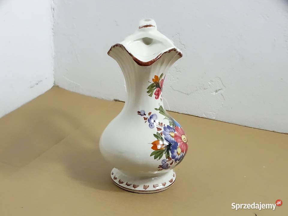 Włoski dzbanek ceramiczny Bassano Wazon vintage Biłgoraj