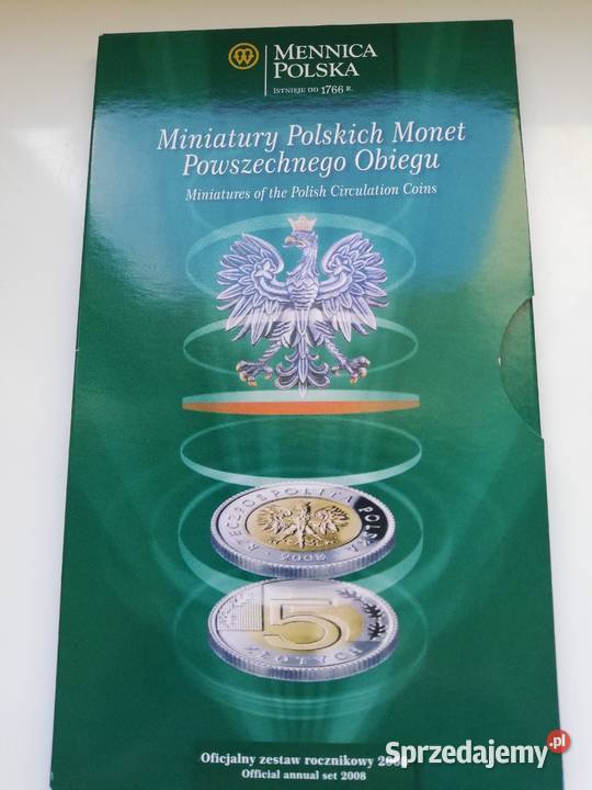 Polska Miniatury Polskich Monet 2008 Poznań