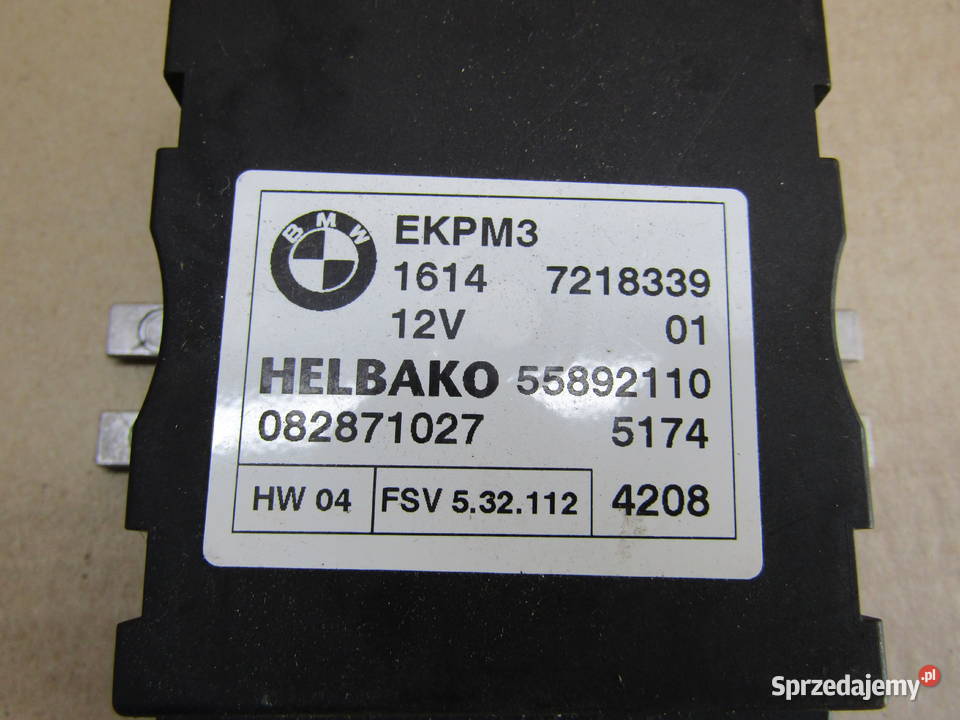 MODUŁ POMPY PALIWA BMW 1 E87 7218339 Mysłaków