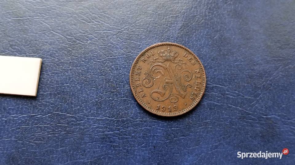 Stare monety 2 cent 1919 Belgia 2 Lesko