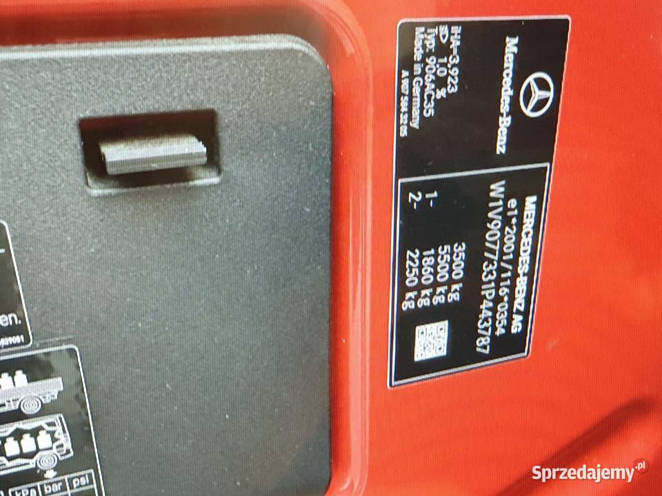 Mercedes Sprinter 907 oryginał osobowy czujnik martwego pola