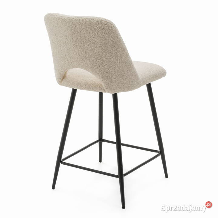 Hoker Tapicerowany Oro Boucle Jasnobeżowe Tarchały Małe