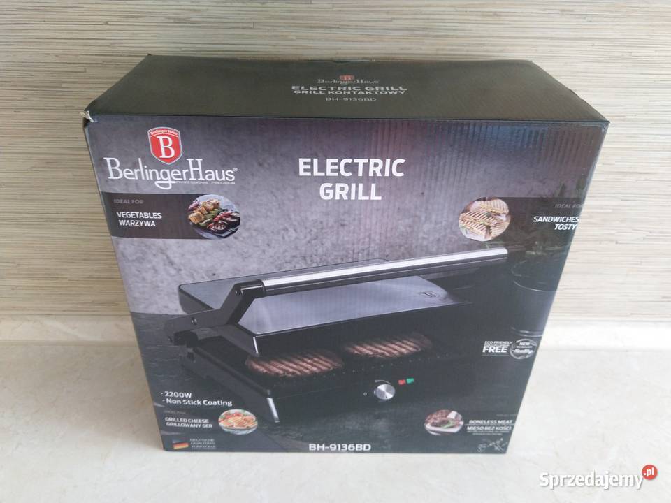 NAJTANIEJ Grill Kontaktowy Elektryczny 2200W Zabrze