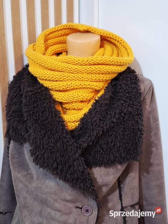 Szalo komin musztardowy mega warmińsko-mazurskie Braniewo sprzedam