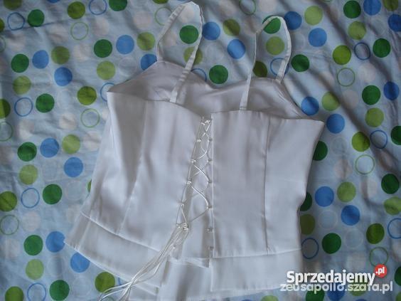biały gorset 38 top Olkusz