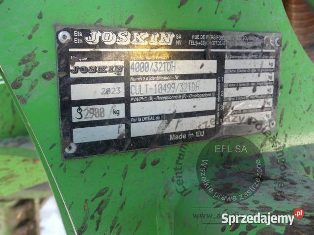 Wóz do gnojowicy JOSKIN Volumetra 28000 2023r dolnośląskie Magnice