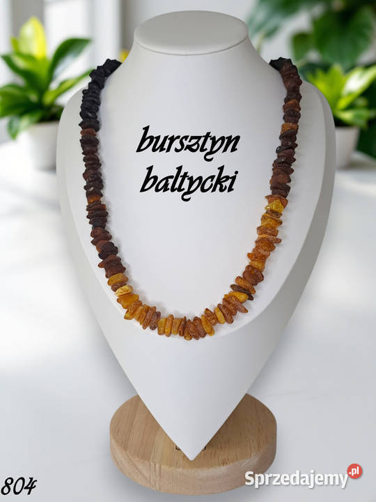 Korale z bursztynu bursztyn bałtycki sieczka