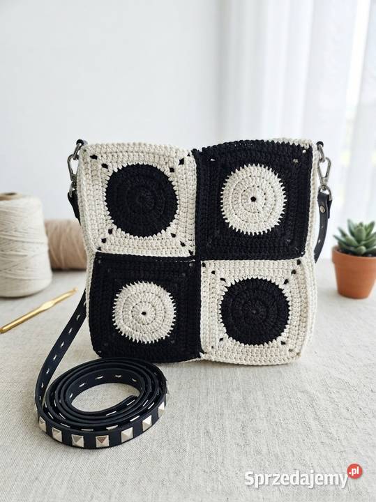 Torebka listonoszka crochet ręczne robiona Piotrków Trybunalski